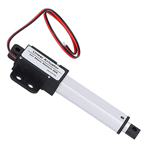 Linearaktuator 50 Mm 12 V DC Geräuscharmer Interner Endschalter Mini Elektrischer Linearaktuatormotor für die Automobilindustrie Linearaktuator (Hub 50mm-30mm/s-20N) von KIMISS