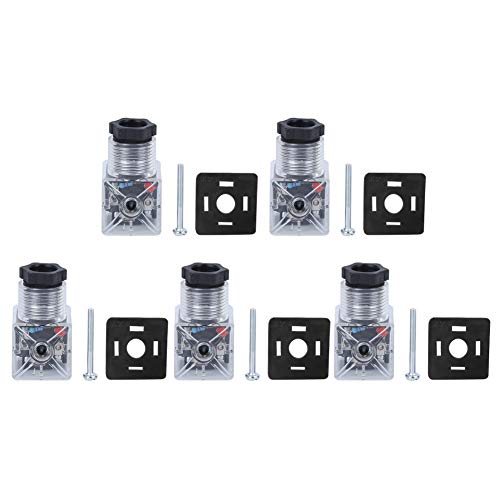 Magnetventil Stecker Spule Magnet Stecker Transparent Pa 5Pcs Magnetspule Stecker Hydraulikventil Transparent Spannung Universal Zubehör Dc24 von KIMISS