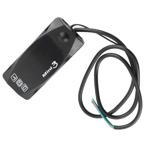 Neues Modell mit Grüner LED-Anzeige – Drei Elektronische Uhr, Temperaturanzeige, Spannungsmesser,10-14V, IP67, Geeignet für Alle Motorräder, Autos und Boote. (Rotlicht) von KIMISS