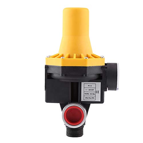 Pumpendruckregler Automatischer Pumpenregler 1Pc Automatischer Wasserpumpenregler 220V Elektrischer Steuerschalter mit Manometer von KIMISS