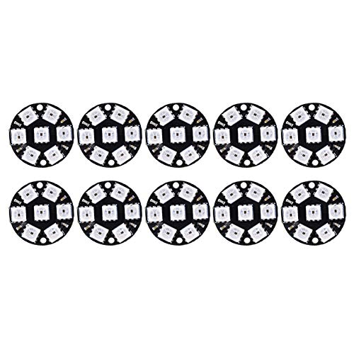 RGB-LED-Ring 7-Bit-WS2812B-Ring Synthetische Pappe 10-teilige LED-Treiber-Entwicklungsplatine Rund Eingebautes Farblicht Cjmcu 7-Bit-WS2812 5050 RGB RGB-LED-Ring 7-Bit-WS2812B-Ring Synthetische Pappe 10-teilige LED-Treiber-Entwicklungsplatine Rund Eingebautes Farblicht Cjmcu 7-Bit-WS2812 5050 RGB von KIMISS