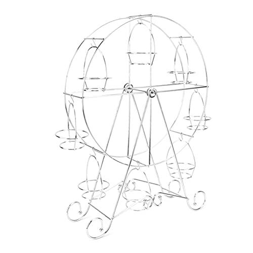 Riesenrad Cupcake Ständer Soporte para Dulces Cupcake Display Rack Eisen Drehbar Acht Cupcakes Rad Cupcake Ständer für DIY Geburtstagsparty von KIMISS
