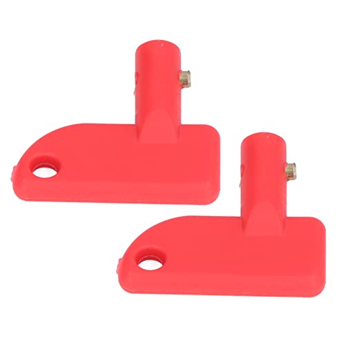 Rot Batterietrennschalter 12V Trennschlüsselschalter Rot 2 Stück Notausschalter Ersatzschlüssel Batterynnect Isolator für Boot Marine Auto LKW Rot Rot Batterietrennschalter 12V Trennschlüsselschalter Rot 2 Stück Notausschalter Ersatzschlüssel Batterynnect Isolator für Boot Marine Auto LKW Rot von KIMISS