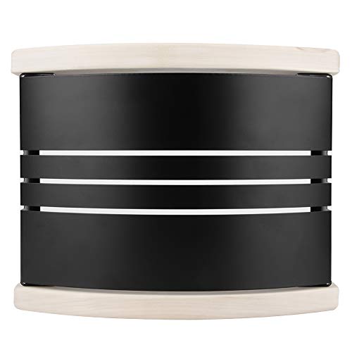 Sauna Light Cover, Harvia Black Edelstahl Lampenschirm Explosionssicherer Raum Edelstahl Anti -Explosion 0 Lampen Schatten 24x19.8x10,2 Cm 9.4x7.8x4.0in von KIMISS