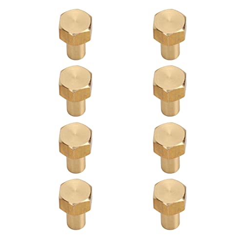 Scx24 Radmuttern Messing Scx24 Sechskantmuttern 8 Stück 1/24 Rc Sechskantmutter Messing Rc Radsicherungsmutter Ersatz für Axial Scx24 1/24 Rc Sechskantmutter Gold (8 mm) von KIMISS