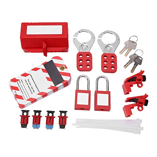 Sicherheit Power Elektrische Leistungsschalter Lockout Tagout Kit Safty Vorhängeschloss Loto Hasps Set Für Industrielle Schlüssel Vorhängeschlösser Sicherheit Power Elektrische Leistungsschalter Lockout Tagout Kit Safty Vorhängeschloss Loto Hasps Set Für Industrielle Schlüssel Vorhängeschlösser von KIMISS
