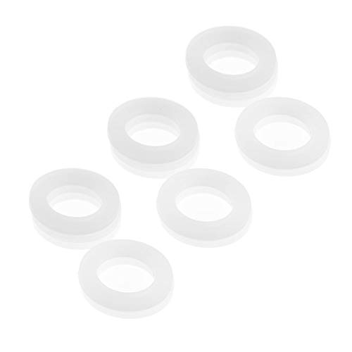 Silikondichtungen Dichtungsscheibe Weißes Silikon 15 Stück O-Ringe Warmwasserbereiter Dichtung Silikon Flachdichtungen Unterlegscheibe Avirulent Insipidity(3 4) (3/4 15St) von KIMISS