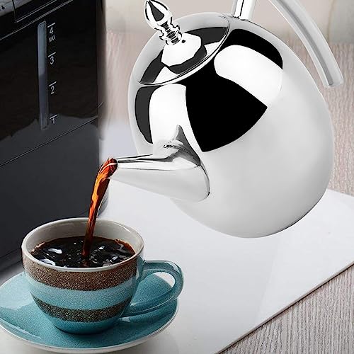 Teekanne aus Edelstahl, mit Herausnehmbarem Netzfilter Czajnik Elektryczny Tee-/Kaffee-/Wasserkocherbehälter (1500 ml) von KIMISS