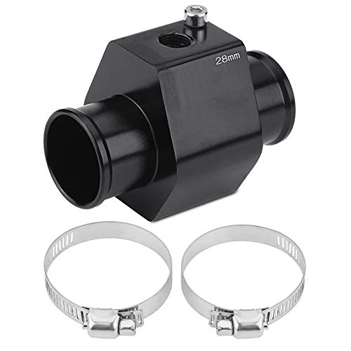 Wassertemperatursensor Kühlerschlauch Auto Wassertemperaturuhr Gelenkrohrschlauch Sensoranzeige Adapter Motorkühlmittel (28 mm, 30 mm, 32 mm, 34 mm, 36 mm, 38 mm, 40 mm)(28MM) von KIMISS