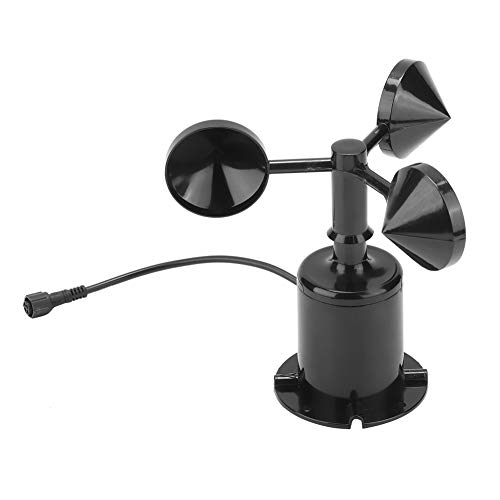 KIMISS Windgeschwindigkeitssensor Polycarbonat 0-70M S Umgebungssignalausgang Impulstyp Drei Tassen Anemometer von KIMISS