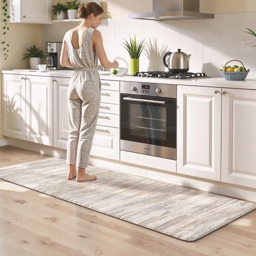 KIMODE Küchenmatten, abstrakte Boho-Küchenläufer, gepolstert, rutschfeste Küchenmatten für den Boden, bequeme Küchenbodenmatten für Waschbecken, Waschküche, Schreibtisch, Hellbraun KIMODE Küchenmatten, abstrakte Boho-Küchenläufer, gepolstert, rutschfeste Küchenmatten für den Boden, bequeme Küchenbodenmatten für Waschbecken, Waschküche, Schreibtisch, Hellbraun von KIMODE