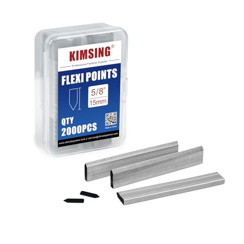 KIMSING Flexible Spitzen, 15 mm, 2000 Stück, kompatibel mit HM515- und P515-Punkt-Treibern, ideal für Bilderrahmen, Bilderrahmen und Kunstwerke KIMSING Flexible Spitzen, 15 mm, 2000 Stück, kompatibel mit HM515- und P515-Punkt-Treibern, ideal für Bilderrahmen, Bilderrahmen und Kunstwerke von KIMSING