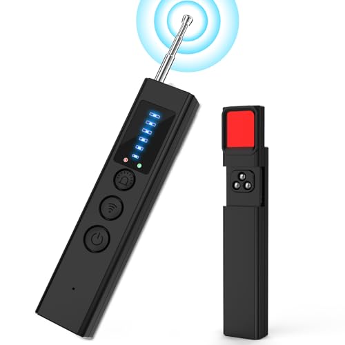 KIMTAR Wanzen Detektor, Hidden Camera Detector GPS Tracker Scanner, Gerät Zum Erkennen Versteckter Kameras, Anti GPS Tracker für Hotel, Badezimmer, Büro, Auto, Reisen, Anti-Schnappschüsse und Anti Ab von KIMTAR