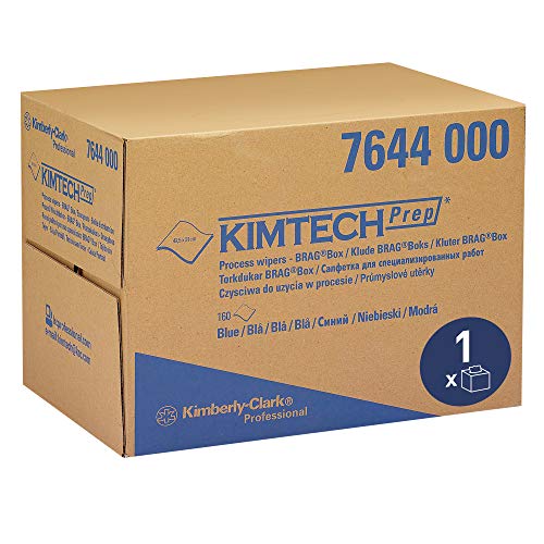 KIMTECH* Prozesswischtücher, 7644 – 1 BRAG* Box x 160 blaue Tücher KIMTECH* Prozesswischtücher, 7644 – 1 BRAG* Box x 160 blaue Tücher von KIMTECH