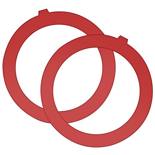 2 Stück Kanister Spülventil Dichtung für Kohler, Silikon Spülventil Dichtungs Satz Auslaufsicher WC-Tank Dichtungsersatz Kompatibel mit Kohler K-GP1059291 (Rot) von KINBOM