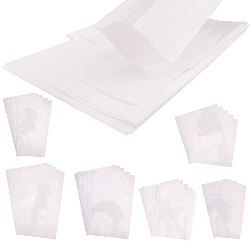 KINBOM 30PCS Sublimationsschrumpffolie Wärmeschrumpfbeutel Weiße Schrumpffolienröhrchen Für Die Sublimation Von Bechern Und Rohlingen (6 Verschiedene Größen) von KINBOM