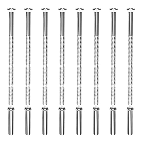 KINBOM 8 Sätze M3 Türgriff Schrauben, Vernickelte Türgriffschrauben mit Stecker auf Buchse Verbindungsschrauben und -Hülsen für Rosetten Schrankschubladen KINBOM 8 Sätze M3 Türgriff Schrauben, Vernickelte Türgriffschrauben mit Stecker auf Buchse Verbindungsschrauben und -Hülsen für Rosetten Schrankschubladen von KINBOM