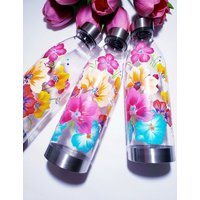 Helle Und Bunt Bemalte Acrylwasserflaschen von KINDLYKRAFTEDDESIGN