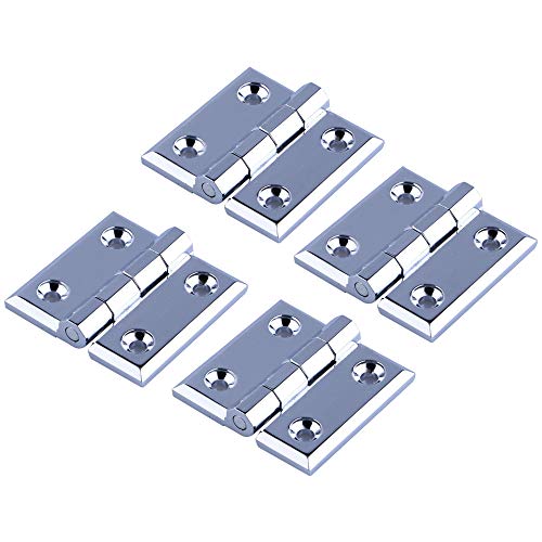 KINDOYO Hardware Teile - Hochleistungs Scharniere Türscharniere Hardware Schrank Schranktür Schubladen Scharniere, Silber, 40 * 40 * 5mm von KINDOYO