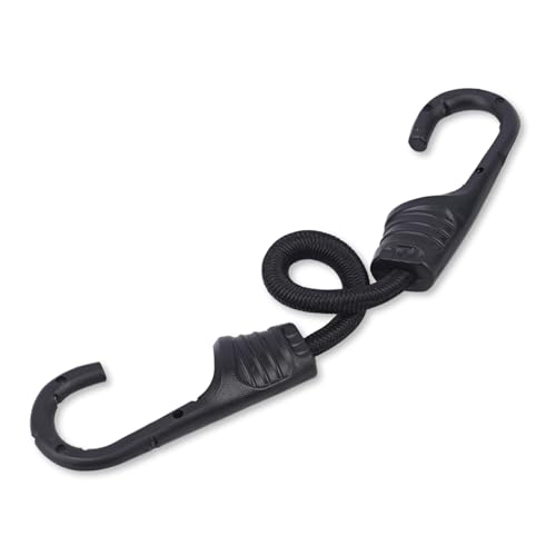 KINDPMA Spanngummi mit Haken, Expander mit Haken 12 Stück, Verschiedene Universalgrößen Gepäckspanner mit Haken, Extra Stark Spanngurte mit Haken für Tarps Fahrräder Motorräder Auto Ladung, (30CM) von KINDPMA