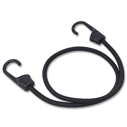 KINDPMA Spanngummi mit Haken, Expander mit Haken 6 Stück, Verschiedene Universalgrößen Gepäckspanner mit Haken, Extra Stark Spanngurte mit Haken für Tarps Fahrräder Motorräder Auto Ladung, (90CM) von KINDPMA