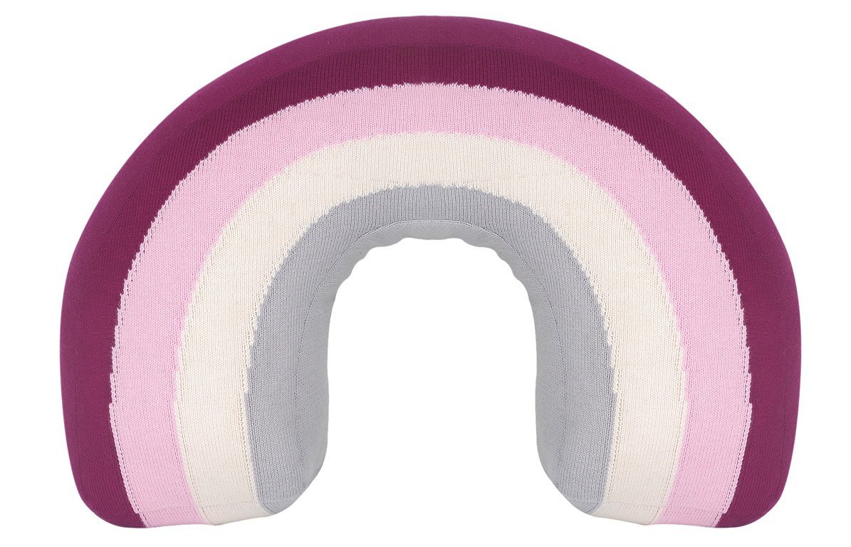 KINDSGUT Babykissen, Regenbogenkissen, Baumwoll-Kissen, Alma, unisex, weich, flauschig, kuschelig, Sofa-Kissen, getestet, umweltfreundlich von KINDSGUT