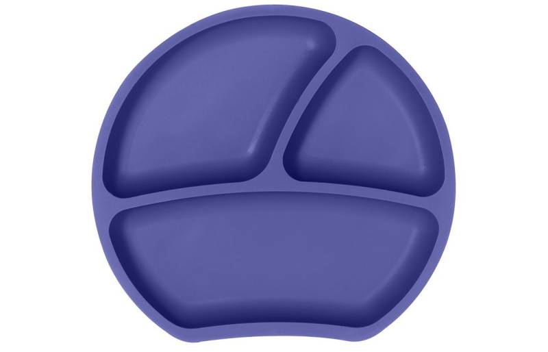 KINDSGUT Kindergeschirr-Set Teller (1-tlg), Silikon, umweltfreundliches Silikon, Lila von KINDSGUT