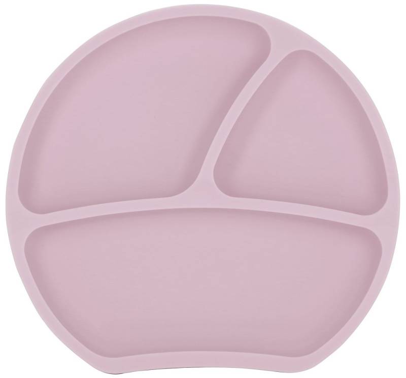 KINDSGUT Kindergeschirr-Set Teller (1-tlg), Silikon, umweltfreundliches Silikon, Zartrosa von KINDSGUT
