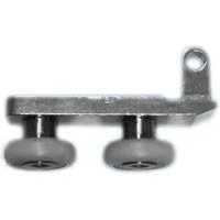 Doppelrolle auf Alu-Träger, Achsabstand 24mm L.43mm von KINEDO