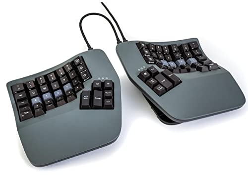 KINESIS Advantage360 Split Ergonomische Tastatur - USB-C | Mechanische Schalter | Voll programmierbar | Konturierte Form | Verstellbares Zelt | PBT-Tastenkappen von KINESIS