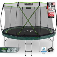 Federloses Trampolin 'Bungee Safety Elite' für Kinder und Erwachsene tüv GS-geprüft Designed in Germany Premium Gartentrampolin mit AirMAXX von KINETIC SPORTS