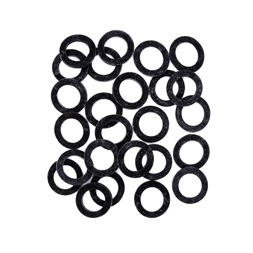 KINETICS LINE Gummi Flachdichtung 1/2 Zoll (18.5 x 12 x 2mm) 25 Stück Sanitär, Klima, Lüftung, Rohrleitungs und Garten (von -40°C bis 110°C) von KINETICS LINE
