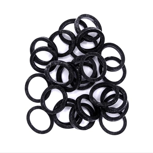 KINETICS LINE Gummi Flachdichtung 1/2 Zoll (18.5 x 14 x 3mm) 25 Stück Sanitär, Klima, Lüftung, Rohrleitungs und Garten (von -40°C bis 110°C) von KINETICS LINE