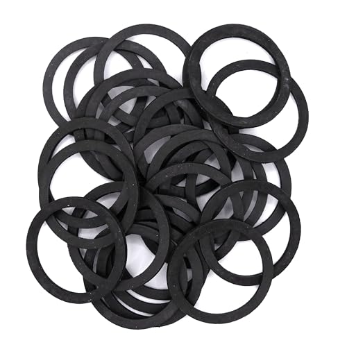 KINETICS LINE Gummi Flachdichtung 1 1/2 Zoll (44 x 36 x 2 mm) 25 Stück Sanitär, Klima, Lüftung, Rohrleitungs und Garten (von -20°C bis 70°C) von KINETICS LINE