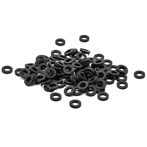 KINETICS LINE Gummi Flachdichtung 3/8 Zoll Spezial (14.5 x 8 x 3 mm) 100 Stück Sanitär, Klima, Lüftung, Rohrleitungs und Garten (von -40°C bis 110°C) von KINETICS LINE