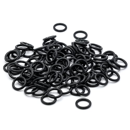 KINETICS LINE O-Ring Dichtungen (12.10 x 2.70 mm) 100 Stück NBR 70 Shore O-Ring Sortiment - ID Ø: 12.10 x STÄRKE Ø 2.70 mm Gummi Dichtringe für Verschiedene Anwendungen (-30°C bis 125°C) von KINETICS LINE