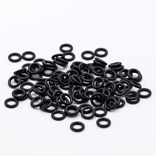 KINETICS LINE O-Ring Dichtungen (5.70 x 1.90 mm) 100 Stück NBR 70 Shore O-Ring Sortiment - ID Ø: 5.70 x STÄRKE Ø 1.90 mm Gummi Dichtringe für Verschiedene Anwendungen (-30°C bis 125°C) von KINETICS LINE