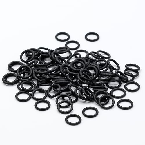 KINETICS LINE O-Ring Dichtungen (8.90 x 1.90 mm) 100 Stück NBR 70 Shore O-Ring Sortiment - ID Ø: 8.90 x STÄRKE Ø 1.90 mm Gummi Dichtringe für Verschiedene Anwendungen (-30°C bis 125°C) von KINETICS LINE