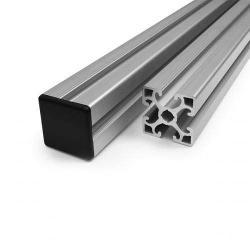 KINETIK MSystem® 10 Stück Abdeckkappe 45x45 Nut 10 schwarz Aluprofil Profil Kappe Endkappe Kunststoff, kompatibel mit Bosch Rexroth Profile 45 Serie von KINETIK MSystem