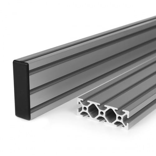 KINETIK MSystem® 10 Stück Abdeckkappe 60x20 Nut 5 Kunststoff schwarz, Profilkappe Endkappe Kappe Aluprofil - kompatibel mit item 0.0.425.53 von KINETIK MSystem