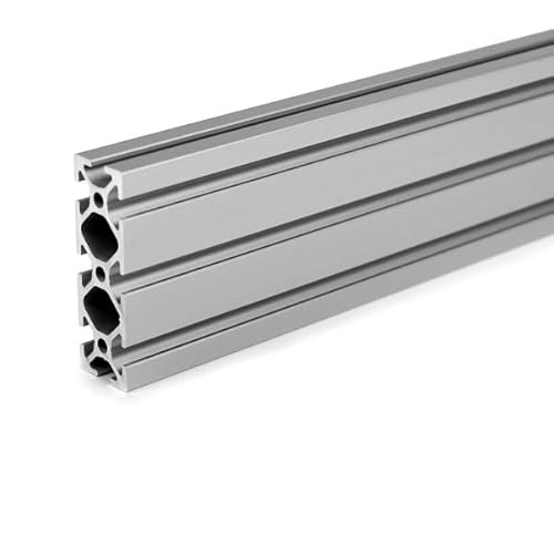 KINETIK MSystem® K20.N5 Aluprofil 20x60 Nut 5 silber eloxiert Aluminium Profil Systemprofil Profilschiene Montageprofil, kompatibel mit item profil 5 60x20-0.0.425.44 (1, 600 mm) von KINETIK MSystem