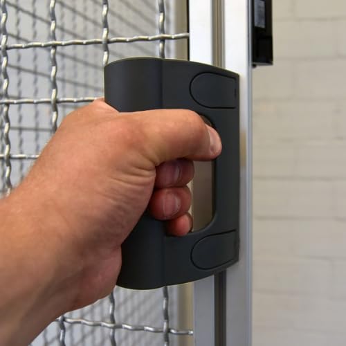 KINETIK MSystem® KM.5MAG Maschinengriff KINETIK abgewinkelt, Bügelgriff Handgriff Haltegriff Türgriff Griff mit Abdeckkappen, Kunststoff schwarz von KINETIK MSystem