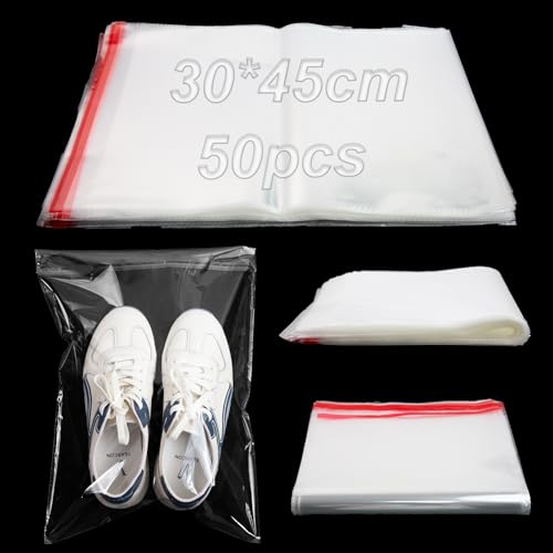 30x45cm Große Cellophantüten Selbstklebend 50 Stück Klarsichttüten zum Befüllen OPP PlastiktütenTütchen Zellophantüten Kekse Tüten Flachbeutel Weihnachten für Süßigkeiten Nüssen Schokolade Schmuck 30x45cm Große Cellophantüten Selbstklebend 50 Stück Klarsichttüten zum Befüllen OPP PlastiktütenTütchen Zellophantüten Kekse Tüten Flachbeutel Weihnachten für Süßigkeiten Nüssen Schokolade Schmuck von KINETOX