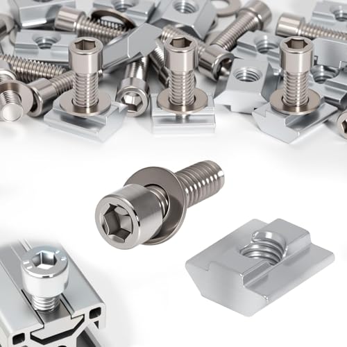 KINETOX 16 Stück Nutensteine M8 Set T-Nut M8 T-Slot Nutmuttern Schrauben 4040 Serie Schiebemuttern M8 T Nut Schiene für Aluminiumprofil Extrusionsschlitz KINETOX 16 Stück Nutensteine M8 Set T-Nut M8 T-Slot Nutmuttern Schrauben 4040 Serie Schiebemuttern M8 T Nut Schiene für Aluminiumprofil Extrusionsschlitz von KINETOX
