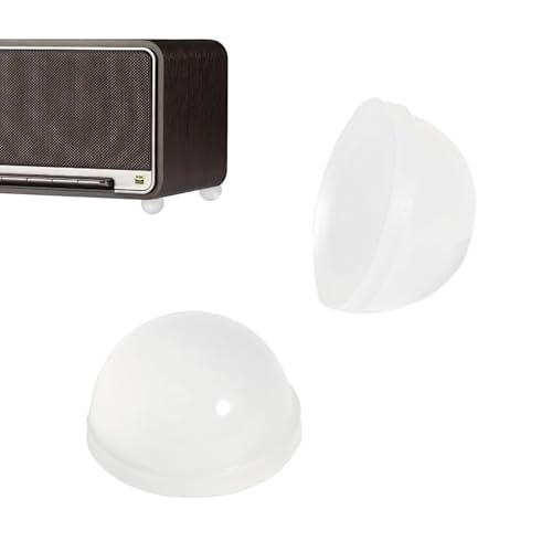 KINETOX 20 Stück Gummifüße Selbstklebend 19mm Lautsprecher Füße Gerätefüße Lautsprecher Subwoofer Füße Silikon-Elastomer Dämpfer Geeignet für Haushaltsgeräte, Möbel-Kollisionsschutz Transparent von KINETOX