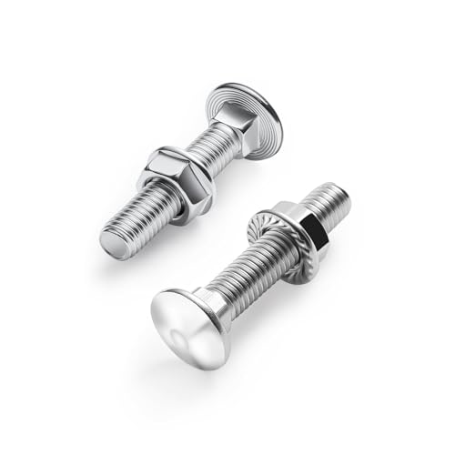 KINETOX 30 Stück Schlossschrauben M5×30mm Schloßschrauben DIN 603 mit Sechskant-Flanschmutter M5 Mutter Torbandschrauben Weit verbreitet in der Elektronik Maschinenbau Bauwesen Heimdekoration KINETOX 30 Stück Schlossschrauben M5×30mm Schloßschrauben DIN 603 mit Sechskant-Flanschmutter M5 Mutter Torbandschrauben Weit verbreitet in der Elektronik Maschinenbau Bauwesen Heimdekoration von KINETOX