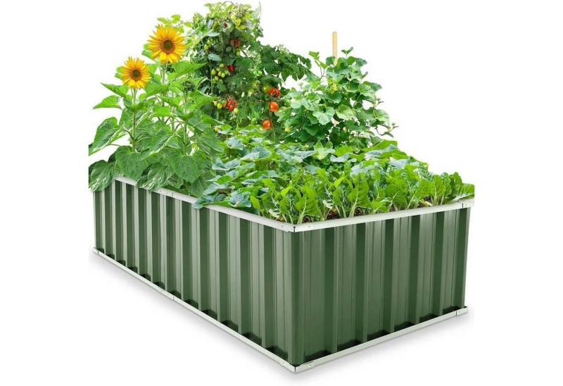 KING BIRD Hochbeet Hochbeet 174x90x46cm verzinkter Stahl Pflanzkasten für Gemüse Kräuter KING BIRD Hochbeet Hochbeet 174x90x46cm verzinkter Stahl Pflanzkasten für Gemüse Kräuter von KING BIRD