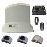 King Gates - Dynamos 24/400 Motor Kit - Für Schiebetore bis zu 400kg - 24V Motor - fot 30 Fotozellen - lumos-m led Lampe - 2 Fernbedienungen Inkl. 4K von KING GATES