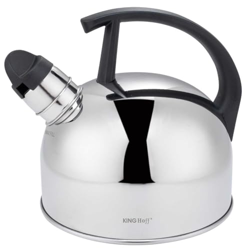 1.5L Flötenkessel Edelstahl-Kessel Stahlkessel Wasserkessel Glänzendes Silber KINGHOFF KH-1896 1.5L Flötenkessel Edelstahl-Kessel Stahlkessel Wasserkessel Glänzendes Silber KINGHOFF KH-1896 von KING HOFF