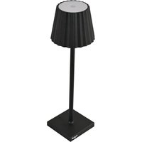 King Home - Aluminium Tischleuchte K-light, warmweißes blendfreies, verstellbares Licht, Schwarz 10x10x38h cm von KING HOME